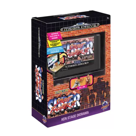 Console Heroes Street Figther Mega Drive diorama  fotografii produktu