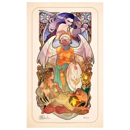 Critical Role Art Print Ashley Johnson: 10th Anniversary Art Nouveau Illustrations 46 x 28 cm - nezarámované fotografii produktu