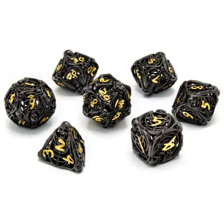 CritStones Duté kovové sady kostek Soulreaper Gold fotografii produktu