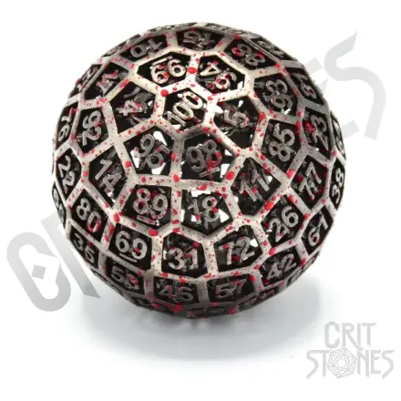 CritStones Hollow Metal Dice D100 Centigrave fotografii produktu