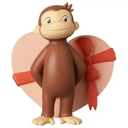 Curious George UDF Mini figurka se srdcem 6 cm fotografii produktu