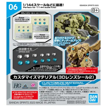 Vlastní 3D samolepky na objektiv z materiálu 2 fotografii produktu