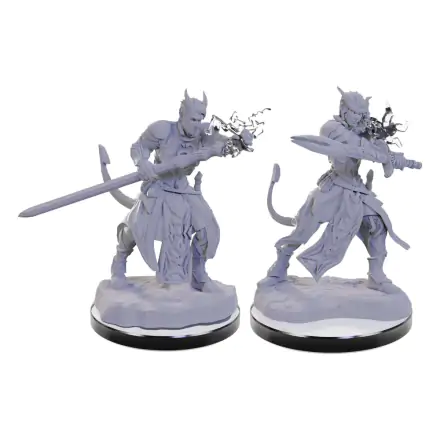 D&D Nolzur's Marvelous Miniatures miniaturní Nenabarvené Tiefling Warlocks fotografii produktu