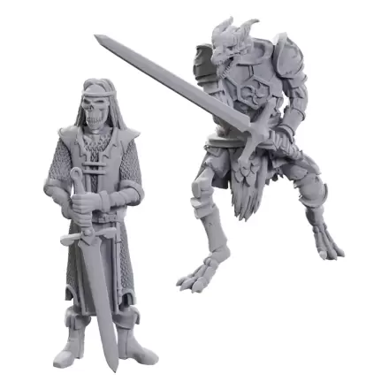 D&D Nolzur's Marvelous Miniatures Nenabarvené Miniatury 2-Pack 50th Anniversary Skeleton Knights fotografii produktu