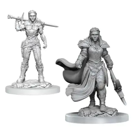 D&D Nolzur's Marvelous Miniatures Nenabarvené Miniatury 2-Pack Orc Fighter Female fotografii produktu