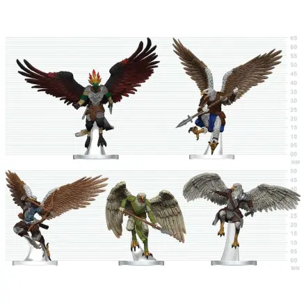 D&D Icons of the Realms Mini figurky Aarakocra Flock 20 cm fotografii produktu