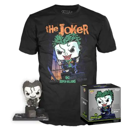 DC Comics figurka a tričko v krabici Jim Lee Joker termékfotója