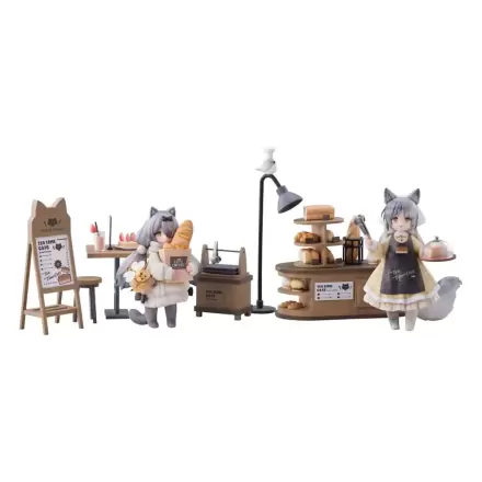 Decorated Life Collection PVC Soška Čas na čaj s kočkami - Cat Town Bakery Staff & Customer Set 12 cm fotografii produktu