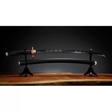 Demon Slayer: Kimetsu no Yaiba Proplica Replica 1/1 Nichirin Sword (Tanjiro Kamado) Kyojuro Rengoku´s Sword Gueard Ver. 88 cm Replika meče termékfotója