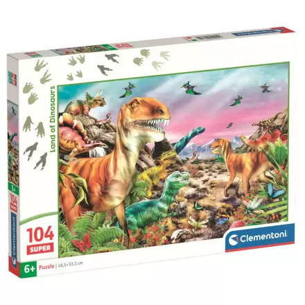 Dinosaur Land super puzzle 104 dílků fotografii produktu