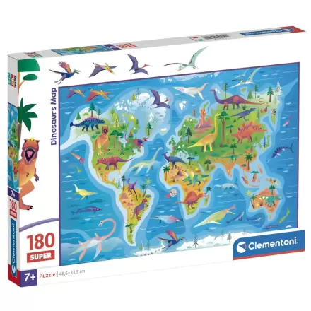 Mapa dinosaurů super puzzle 180ks termékfotója