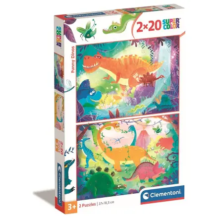 Dinosaur Funny 2x20 dílkové Puzzle Clementoni fotografii produktu