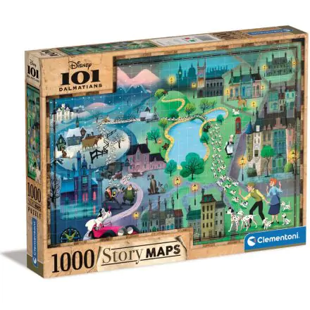 Disney Story Maps Puzzle skládačka 101 Dalmatinů (1000 dílků) termékfotója