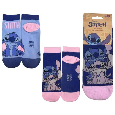 Disney Ponožky 2 balení Stitch krátké 36-43 fotografii produktu