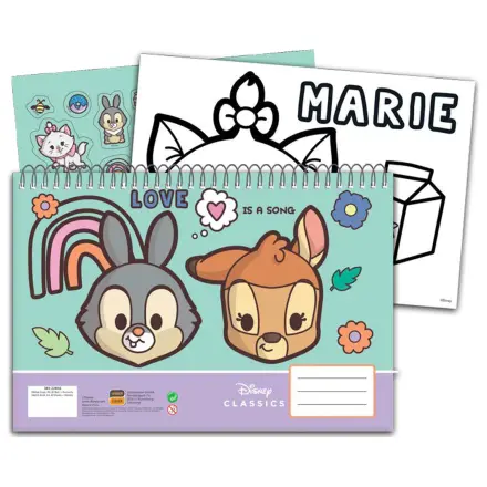 Disney Classics Love A/4 Spirální skicák 40 listů s nálepkami fotografii produktu
