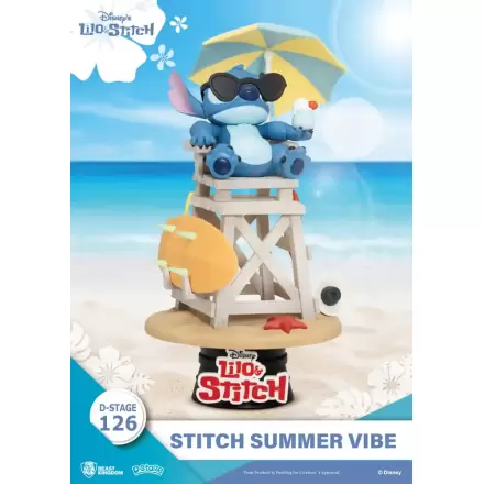 Disney D-Stage PVC Diorama Stitch Letní Nálada 16 cm fotografii produktu