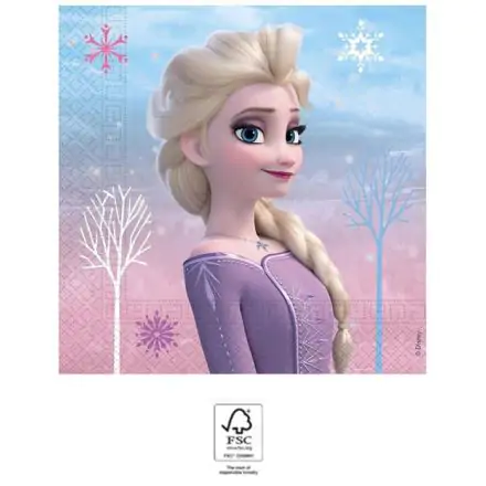 Disney Frozen II Wind Spirit, Disney Frozen ubrousky 20 kusů 33x33 cm FSC fotografii produktu