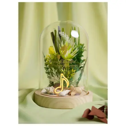 DISNEY PRINCESS Ariel květinová Cloche s neonovým světlem fotografii produktu