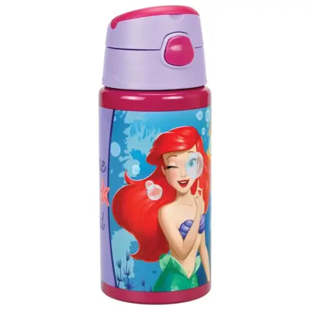 Disney Princess Ariel Fairytale hliníková láhev na vodu s brčkem a háčkem 500 ml fotografii produktu
