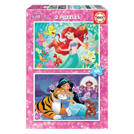 Disney Princess Ariel + Jasmine puzzle 2x48 dílků termékfotója