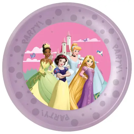 Disney Princess Create Your World micro prémiový plastový jídelní talíř 4dílná sada 21 cm fotografii produktu
