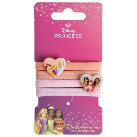 Disney Princess Heart Hair Elastic Set, 4 ks. fotografii produktu