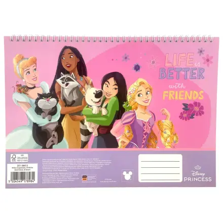 Disney Princesses Life A/4 spirálový skicák, 30 listů fotografii produktu
