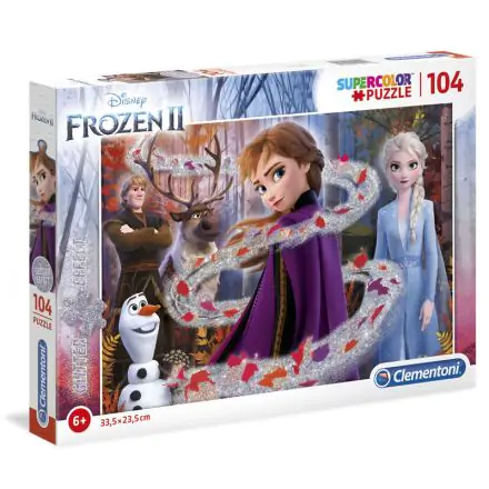 Disney Frozen 2 puzzle s třpytivým efektem 104ks termékfotója