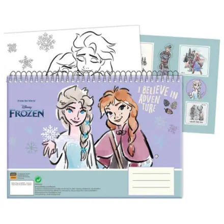 Disney Frozen Adventure A/4 Spirálový skicák 40 listů se samolepkami fotografii produktu