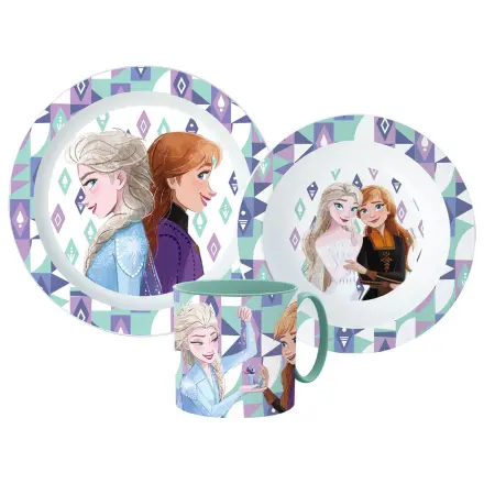 Disney Frozen Ice Magic jídelní set, mikro plastový set s hrnkem fotografii produktu