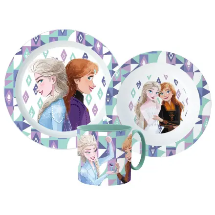 Disney Frozen Ledová Magie jídelní sada, mikroplastová sada s hrnkem 265 ml fotografii produktu