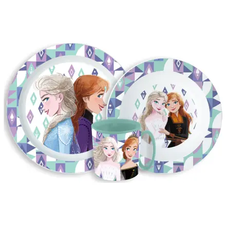 Disney Frozen Ice Magic sada jídelního nádobí, micro plastová sada s hrnkem 350 ml fotografii produktu