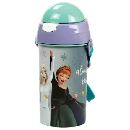 Disney Frozen Idyllic plastová lahev s brčkem s háčkem 500 ml fotografii produktu