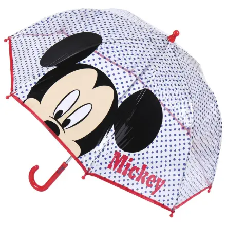 Disney Mickey Blue Dots Dětský průhledný deštník fotografii produktu