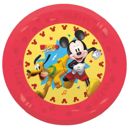 Disney Mickey Jump Into Fun mikro prémiový plastový plochý talíř 4dílná sada 21 cm fotografii produktu