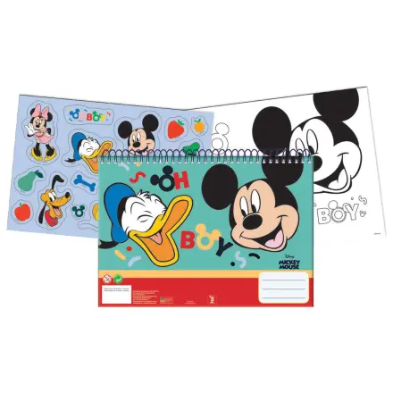 Disney Mickey Oh Boy A4 Spirálový skicák, 40 listů s nálepkami fotografii produktu