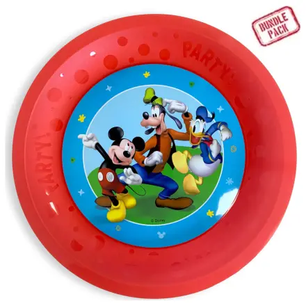Disney Mickey Rock the House micro prémiový plastový plochý talíř 4dílná sada 21 cm fotografii produktu