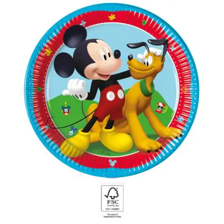 Disney Mickey Rock the House papírový talíř 8 kusů 20 cm FSC fotografii produktu