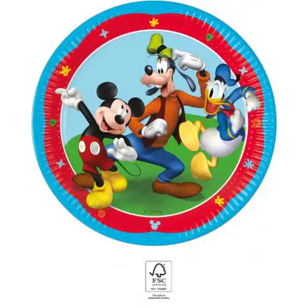 Disney Mickey Rock the House papírové talíře 8 ks 23 cm FSC fotografii produktu