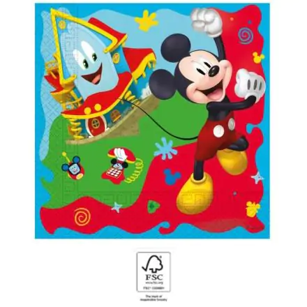 Disney Mickey Rock the House ubrousky 20 ks 33x33 cm FSC fotografii produktu