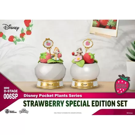 Disney Mini Diorama Stage Statues Pocket Plants Series Strawberry Special Edition Sada 12 cm fotografii produktu