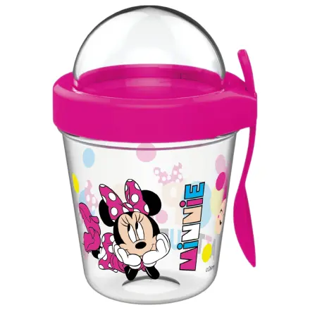 Disney Minnie Chill hrnek s víkem s držákem na svačinu a lžičkou 350 ml fotografii produktu