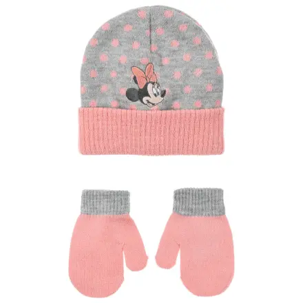 Disney Minnie Dots Grey sada dětské čepice a rukavic 48 cm fotografii produktu