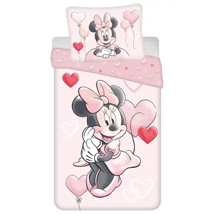 Disney Minnie Heart Balloons povlečení set 140x200cm, 70x90cm fotografii produktu