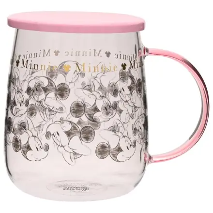 Disney Minnie skleněný hrnek s víčkem (532 ml) fotografii produktu