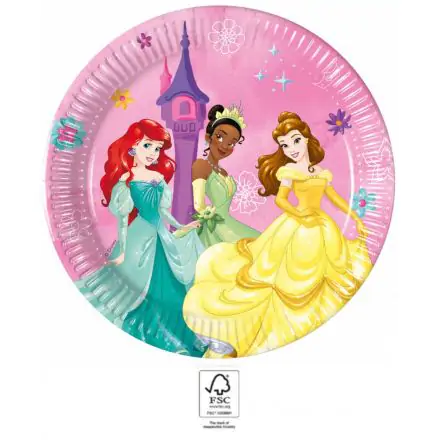 Disney Princess Live your Story, Disney Princess papírové talíře 8 ks 20 cm FSC fotografii produktu