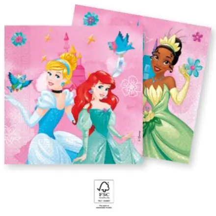 Disney Princess Live your Story, Disney Princess ubrousky 20 ks 33x33 cm FSC fotografii produktu