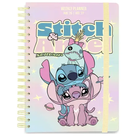 Disney školní diář týdenní plánovač 2026/2027 Stitch a Angel A5 fotografii produktu