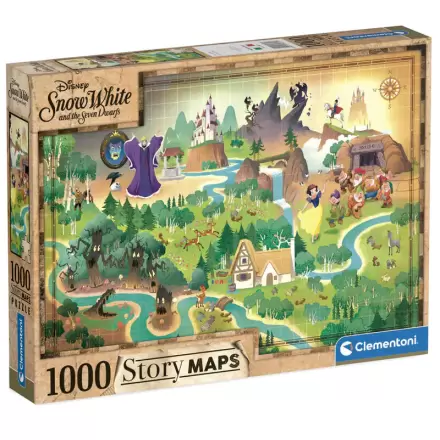 Disney Sněhurka Story Maps puzzle 1000 dílků fotografii produktu