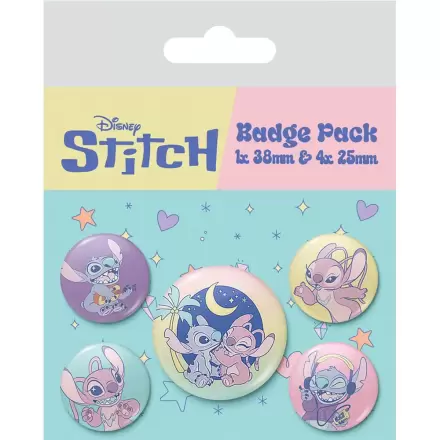Disney Stitch sada 5 odznaků fotografii produktu